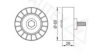 FIAT 60654130 Deflection/Guide Pulley, v-ribbed belt